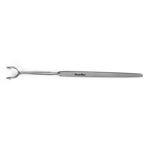 MH21-148 FOMON Retractor, 6-1/2&quot;(16.5cm), two prongs with ball tips, 11mm wide [포몬 리트랙터]