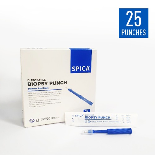 스피카 피부과용 바이옵시 펀치 biopsy punch 25EA (1개: 3,300원)