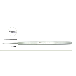 18-384 ALVIS Foreign Body Spud 4-3/4&quot;(12.1cm), oval curette 1x3mm with fine point