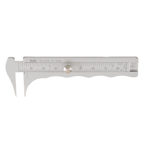 18-658 JAMESON Caliper 3-3/4&quot;(9.5cm), graduated in inches and mm, with thin tips, chrome