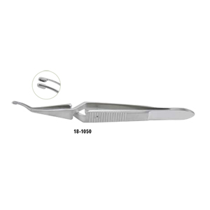 18-1050 CASTROVIEJO Capsule Fcps 4&quot;(10.2cm), cross action, with stop to limit opening of blades