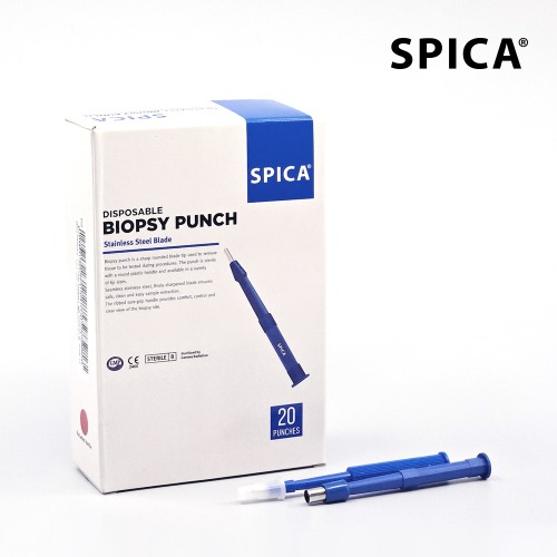 스피카 피부과용 바이옵시 펀치 biopsy punch(1~8mm) 1박스(20개입)