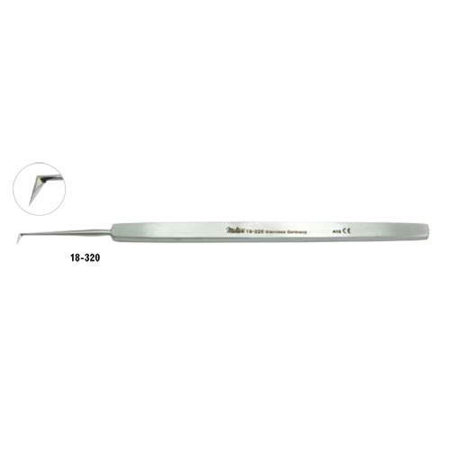 18-320 WILDER Cystotome 5&quot;(12.7cm), angled blade 3mm edge