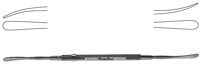 MH18-1968 FREER Elevator, 7&quot;(17.8cm), double end sharp and blunt blades 5mm wide [프리어 엘레베이터]