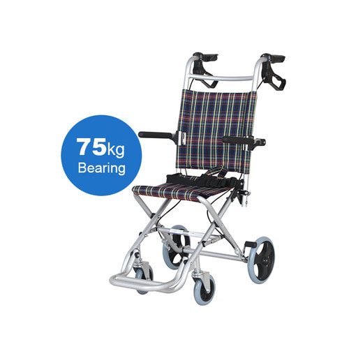 탄탄 여행용 소형 초경량 휴대용 어린이 접이식 휠체어(8kg) WYK9001L