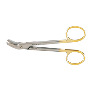 9-124TC Wire Cutting SCS 4-3/4&quot;(12.1cm), angled to side, one serrated blade