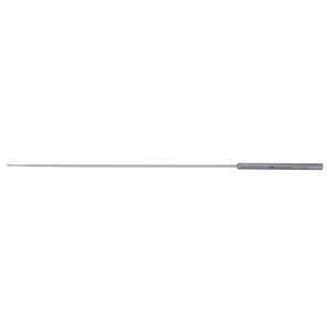 28-104 BARR Fistula Probe, with 8&quot;(20.3cm) sterling shaft, eye at tip, 11-1/2&quot;(29.2cm) overall