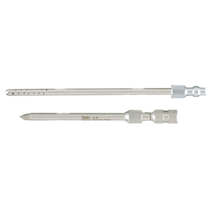 13-20 DUKE Trocar and Cannula 4-1/2&quot;(11.4cm), with perforated tube, 5-1/8&quot;(13cm) long, size 17 French(5.7mm), all stainless