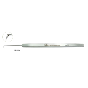 18-320 WILDER Cystotome 5&quot;(12.7cm), angled blade 3mm edge
