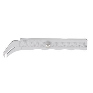 18-657 THORPE Caliper 4-1/2&quot;(11.4cm), graduated in inches and mm, permits measurements in deep areas