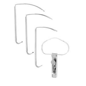 MH2-180 McIVOR Mouth Gag, 5-3/4&quot;(14.6cm), complete with 3 tongue blades, one each Nos. MH2-132, MH2-134, MH2-136